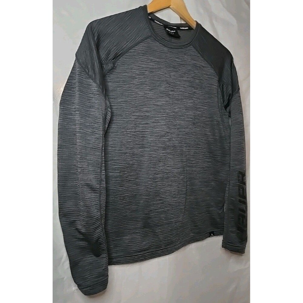Bauer Hockey First Line Heathered Long Sleeve SweatShirt, Sz Small, Gray - Picture 2 of 9